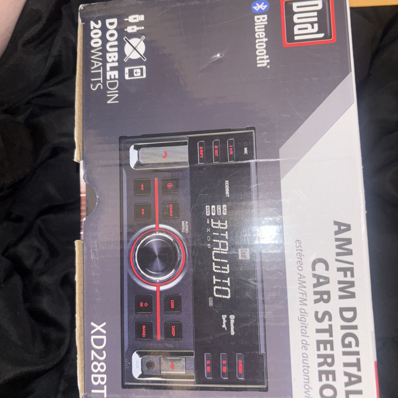 Dual AM/FM Digital Car Stereo, Model XD28BT