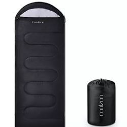 Coolzon Lightweight Outdoor Black Sleeping Bag for Camping