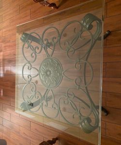 Square Glass Top Coffee Table