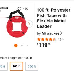 Fish Tape 100ft 