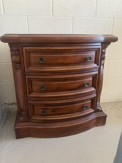 Wood Nightstand