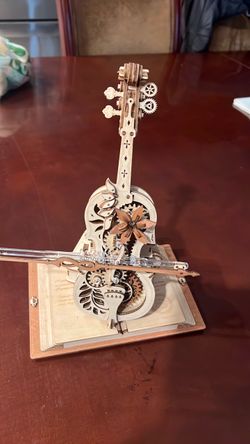 3D  magical Mechanical wooden     Cello Puzzle