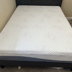 Queen Size Bed frame With Mattress 
