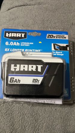 HART 20v 6ah lithium battery