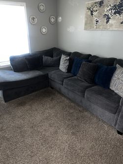 Dark Gray Couch 