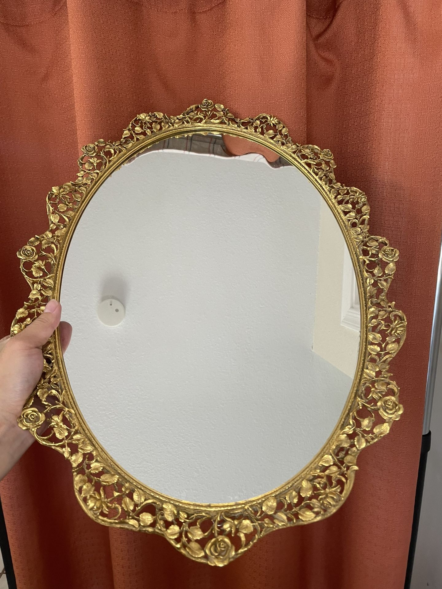 Huge Brass Mirror Or Tray