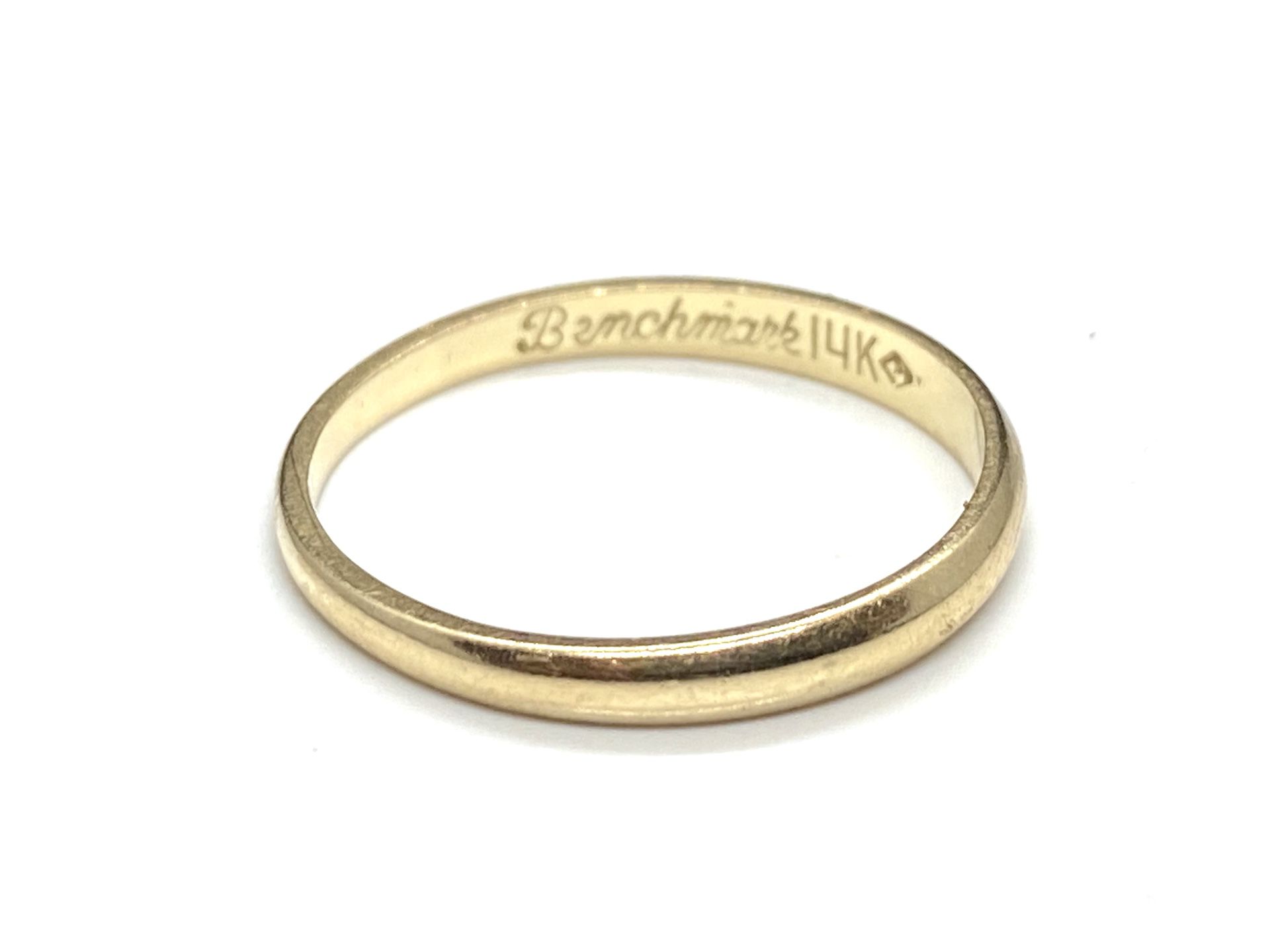 14k Solid Gold wedding, anniversary band ring.