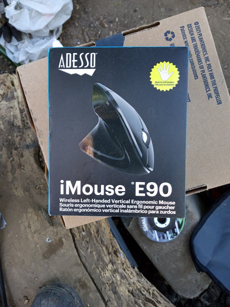 I Mouse E90 Wireless Left-handed Vertical Agronomic Mouse
