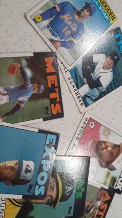 Baseball player cards