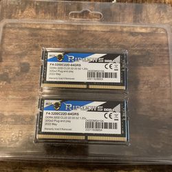 G.SKILL Ripjaws 64GB (2 x 32GB) DDR4 3200 Laptop Memory untested (feel free to bring laptop to test)gy
