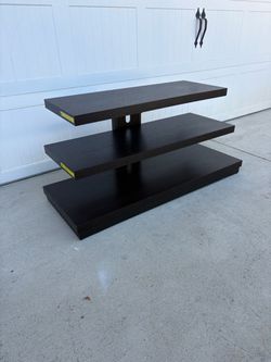 3-Tier Dark Brown TV Stand / Media Console