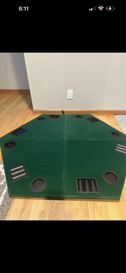 6 players folding poker table