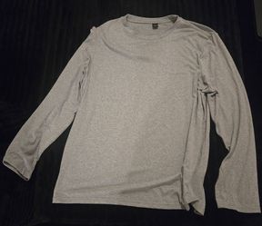 Gray Heather Long Sleeve Crewneck Shirt