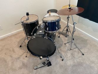 4 piece drum set 22 12 16 14” chrome snare Sabian 16 thin crash Meinl HH PDP throne Stands $300 cash 2401 n Euclid ave Upland 91784