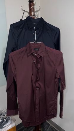Lot of 4 Authentic Men's THEORY Stretch Dress Shirts — Size XS