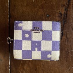 Coach Checkered Wallet 
