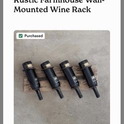 Rustic Mounted Wine Rack 