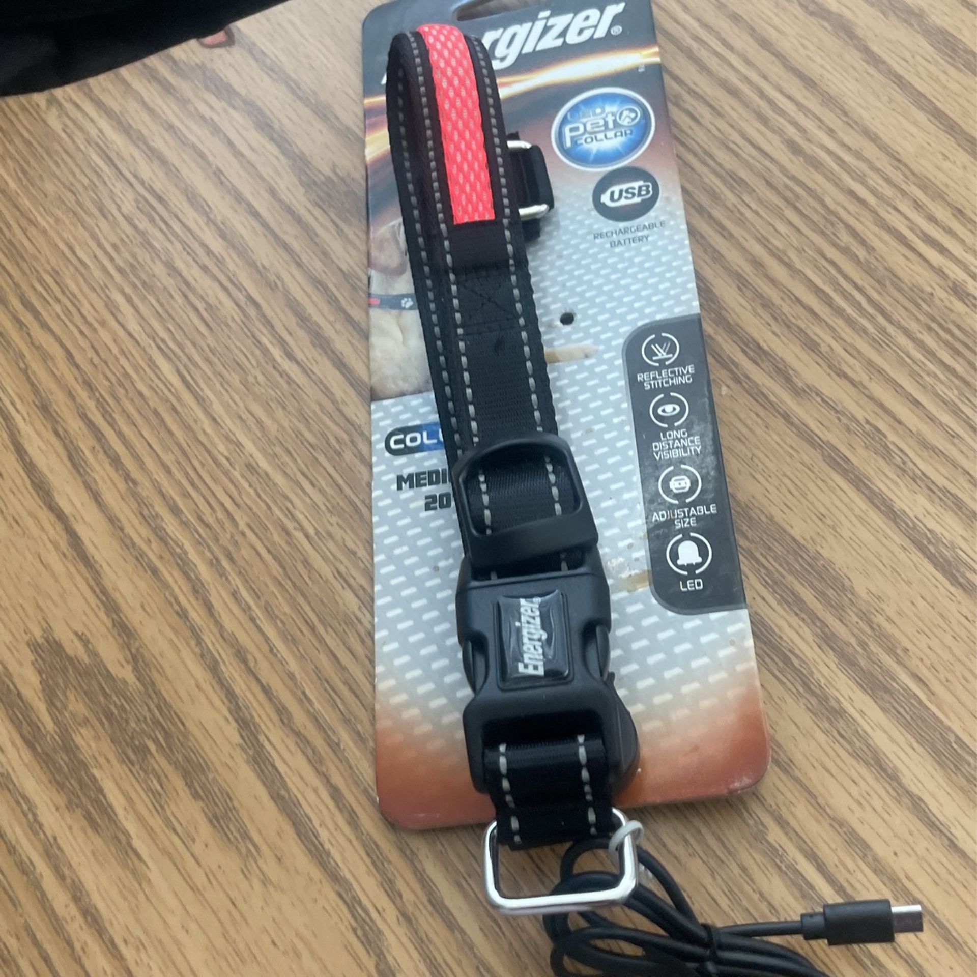 LED ENERGIZER DOG USB CHARGING COLLAR FOR MEDIUN DOGS