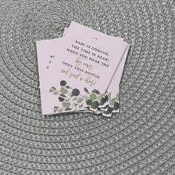 Champagne Labels / Baby Shower