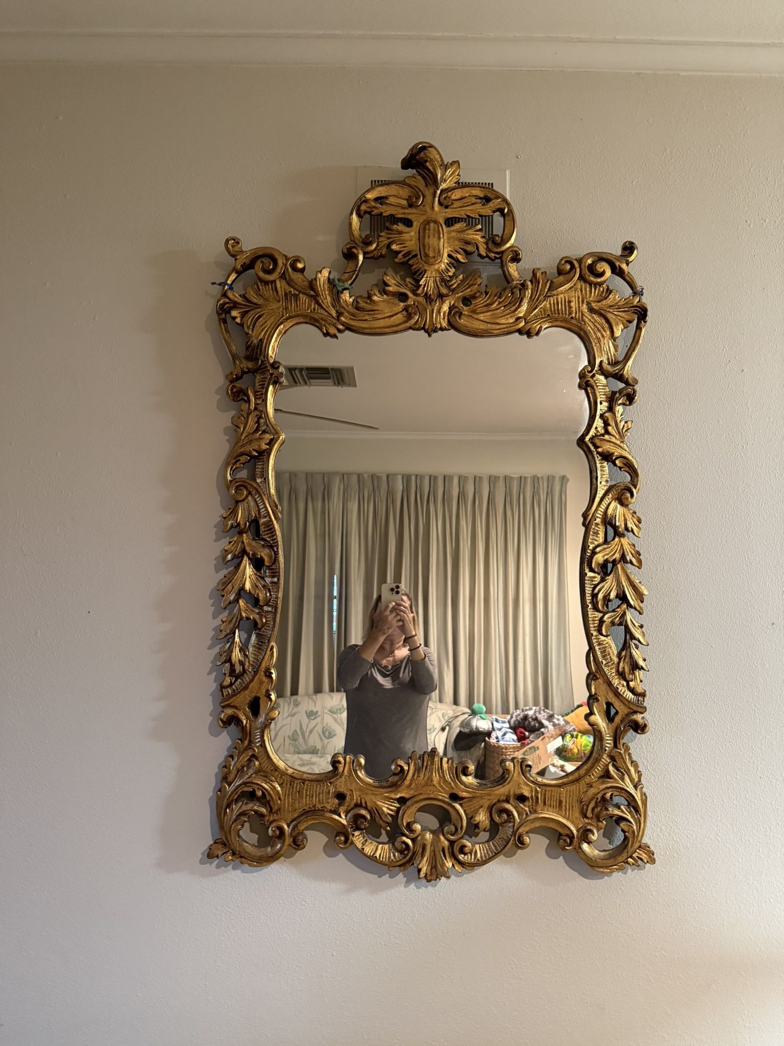 Antique Wooden Mirror