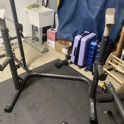 Bench/squat Rack With Bench 