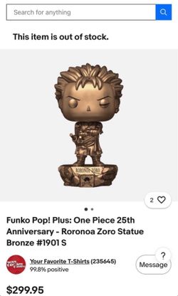Funko Bronze Statues Zoro Nico Robin and Franky