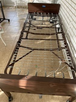 Hospital bed and tray