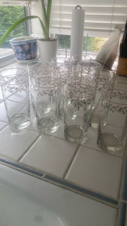 Floral Drinking Glasses