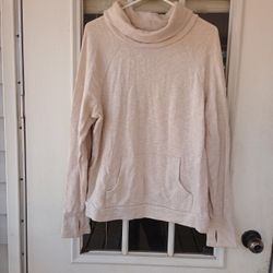 Gap Cozy Cream Cowl Neck Sweater Sz L Women's 
