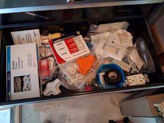 Lot of electrical outlets, parts etc.