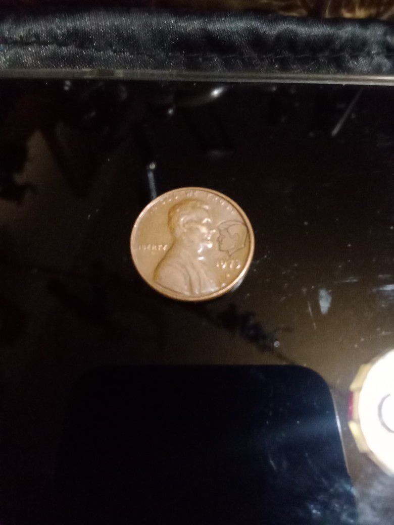 1973 Penny With Kennedy's Head On It.