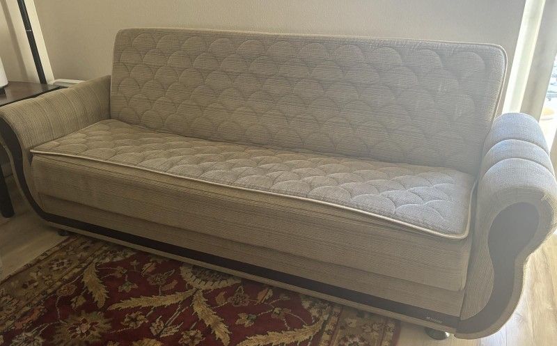 Futon Couch with built in storage