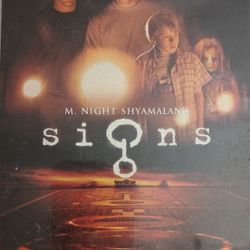 M. Shyamalan's "SIGNS", DVD Mint Movie PG13 Mel Gibson, Suspense Filled Twilight Zone Thriller Heartbreaking, 106 Min. An emotional story of one famil