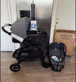 NEW! Graco Nest Travel system with upgraded DLX car seat