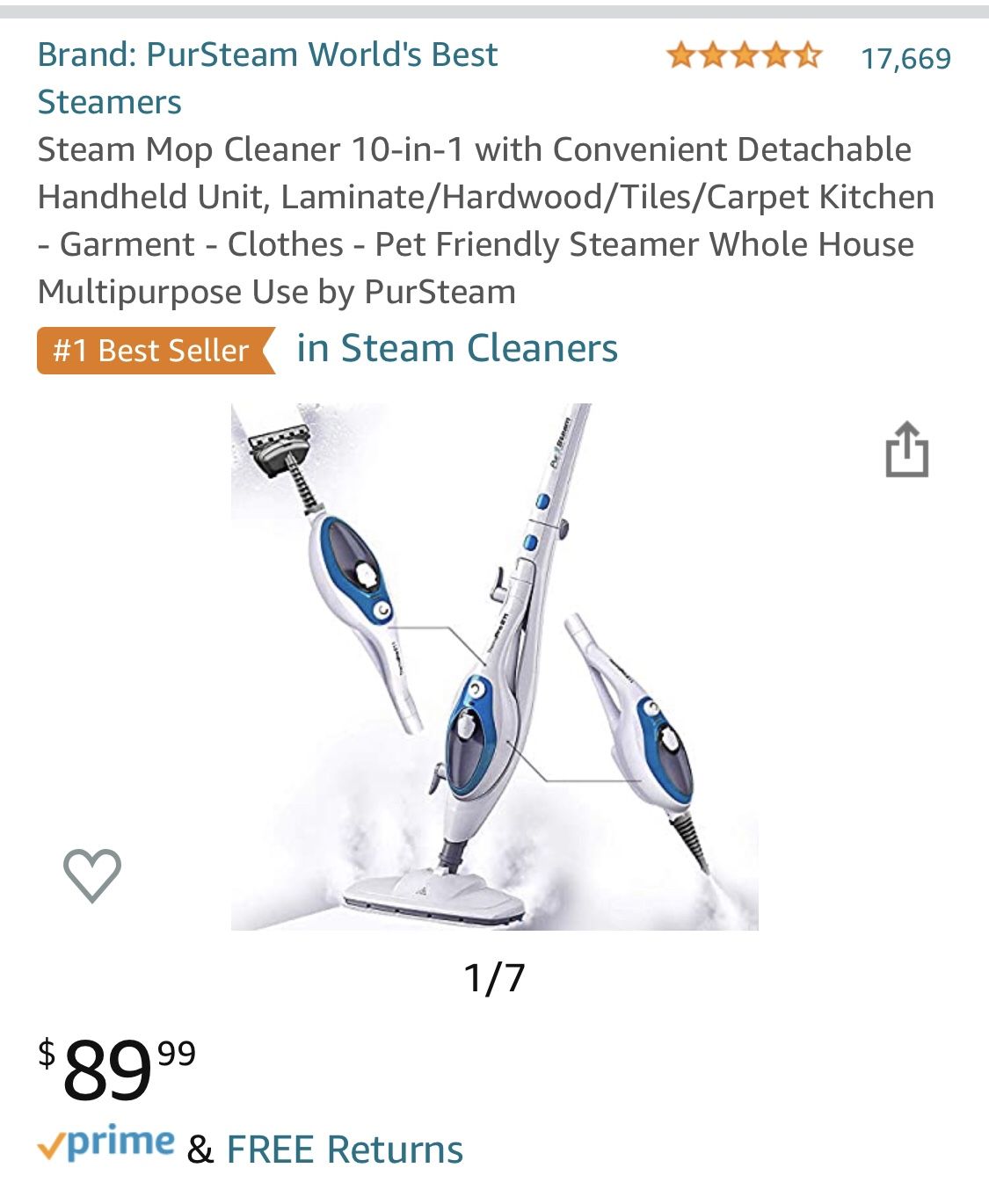 Steam mop