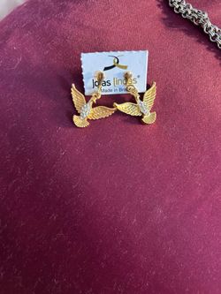 18k Gold Plated Home Spirit  Joias Lindas Earrings