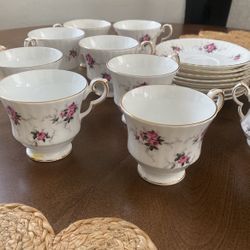 Princess House Exclusive Hammersley Fine Bone China Teacup & Saucer - Made in England
