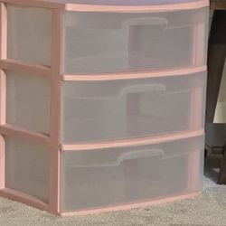 Plastic 3 Drawer Storage Container