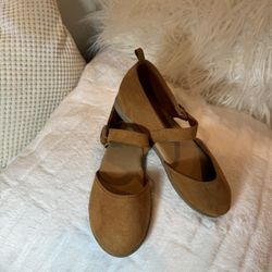 Brand New Beige Velvet Girl’s Beautiful Flats | Shoes