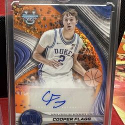 Cooper Flagg 2024 Bowman Best U Duke Blue Devils Auto RC Numbered /25 #14