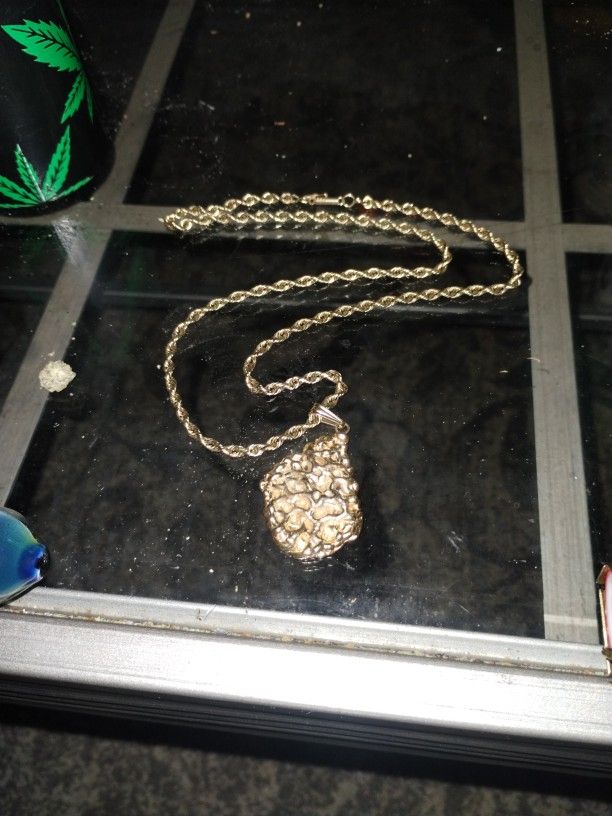 14k Gold Chain An Nugget 50grams Sold Heavy