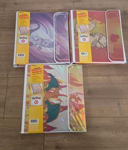 Pokemon Trapper Keeper Binder for School. Charizard, Mewtwo, and Arcanine
