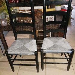 2 Gorgeous Wood Wingback Chairs Like Brand New 38 Set Firm Look My Post Tons Item
