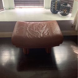 Leather Ottoman 