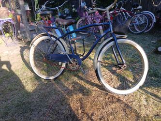 Huffy  Men's deluxe Perfect Fit 26" Cruiser Bike Blue