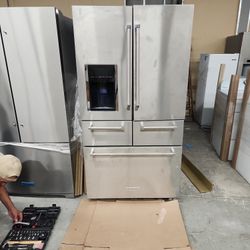 New KitchenAid 5 Doors Stainless Steel Fridge