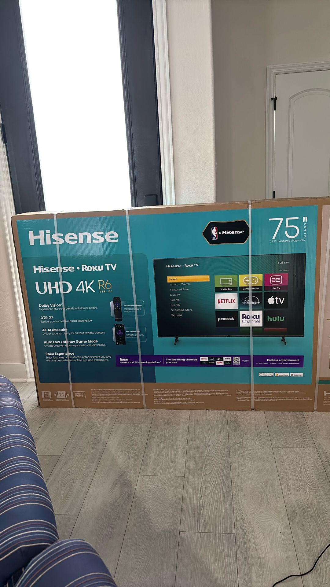75’ Hisense Roku Tv