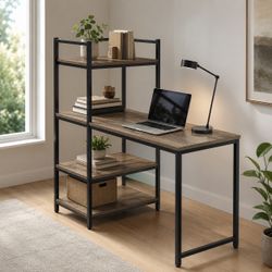 Computer Desk with Bookshelf – $59.99