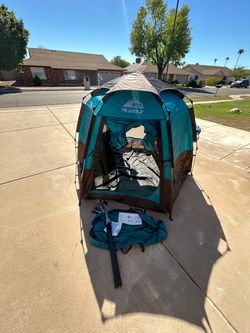 Hewolf 2- 4 Person Camping Tent - Instant Pop Up Waterproof 2 Doors Tent With Easy Setup | 3-Season Hexagonal Dome Design For Family, Hiking & Traveli