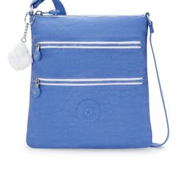 Kipling Keiko Blue Crossbody Mini Bag Lightweight Adjustable Shoulder Sling